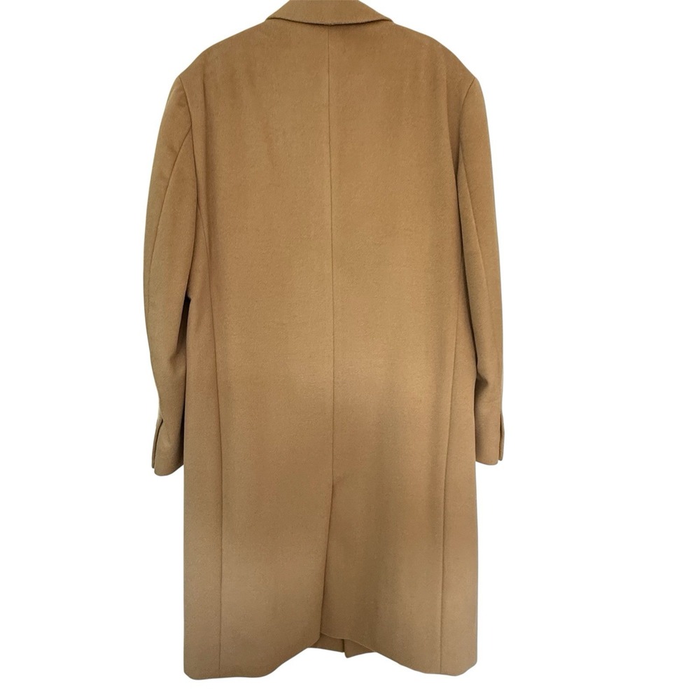 Vintage Stafford Camel Long Overcoat Men's 44R Business Professional 90s - Picture 2 of 13